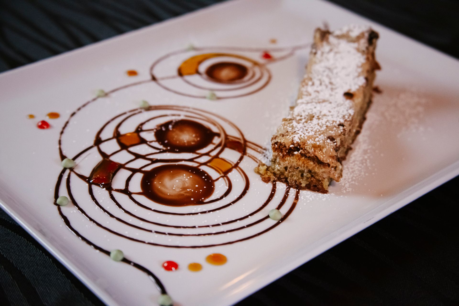 dessert la torta sbriciolata del ristorante La Tacchinella cucina tipica teramana abruzzese a Canzano